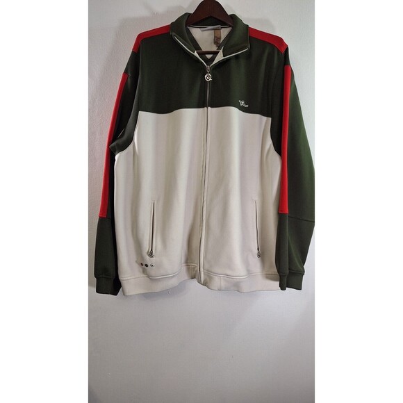 Authenic Y2K 90's ROCA WEAR Colorblock Track Jacket Men 3XL Sporty Streetwear - Picture 1 of 9